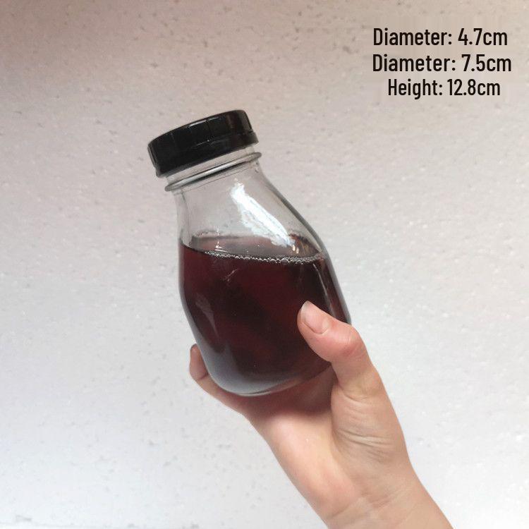 Multi-size Square Glass Bottles for Milk, Yogurt, or Juice - Transparent & Large Capacity