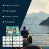 Seasonal Fishing Lure Advents Calendar Christmas Countdowns Fishing Tackle Box with 24 Assorted Baits for Celebration