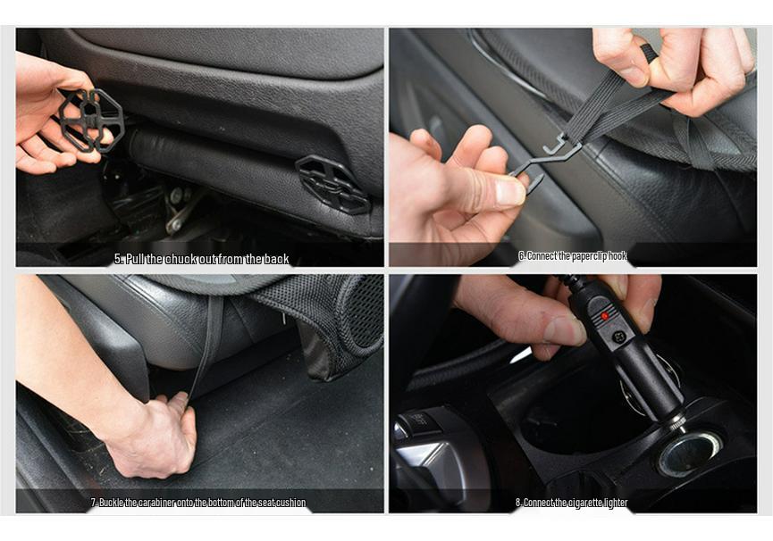 Sommer-Belüftungskissen für Autositz mit Kühlgebläse und atmungsaktivem Design