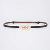 Elegant Leather Belt For Women With Alloy Buckle For Dress And Blouse Styling