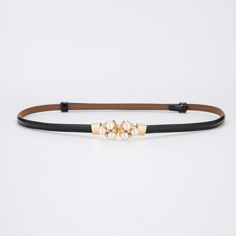 Elegant Leather Belt For Women With Alloy Buckle For Dress And Blouse Styling