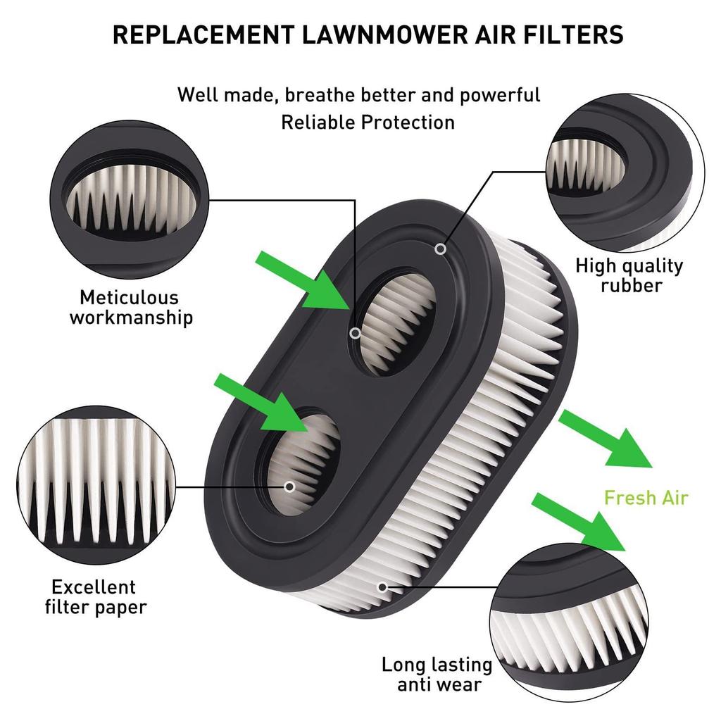 1pc/2pcs/4pcs Air Filter 593260 798452 334404 Lawn Mower Replacement Filters For 4247 5432 5432k 09P702 500EX Series Engine