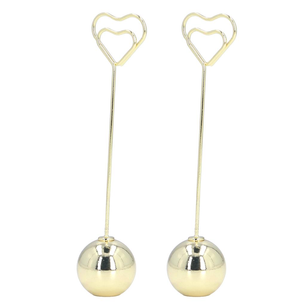 2Pcs Table Number Stands Unique Design Widely Used Firm Stable Sturdy Durable Metal Place Card Holder for Party