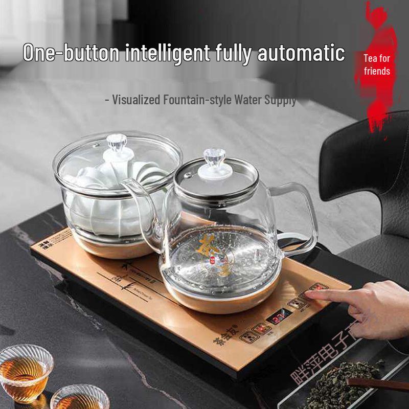 Smart Electric Glass Kettle with Auto Power Off and Insulation for Tea Ceremonies