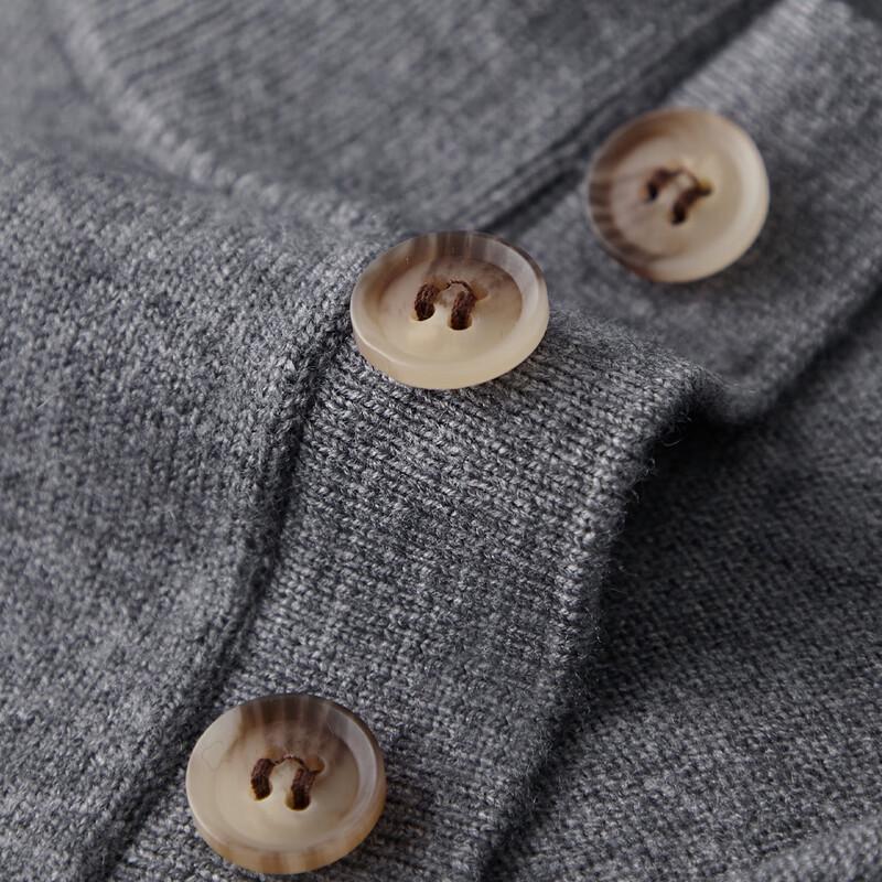 Shanshan Men's Wool Blend Semi-High Collar Thermal Sweater