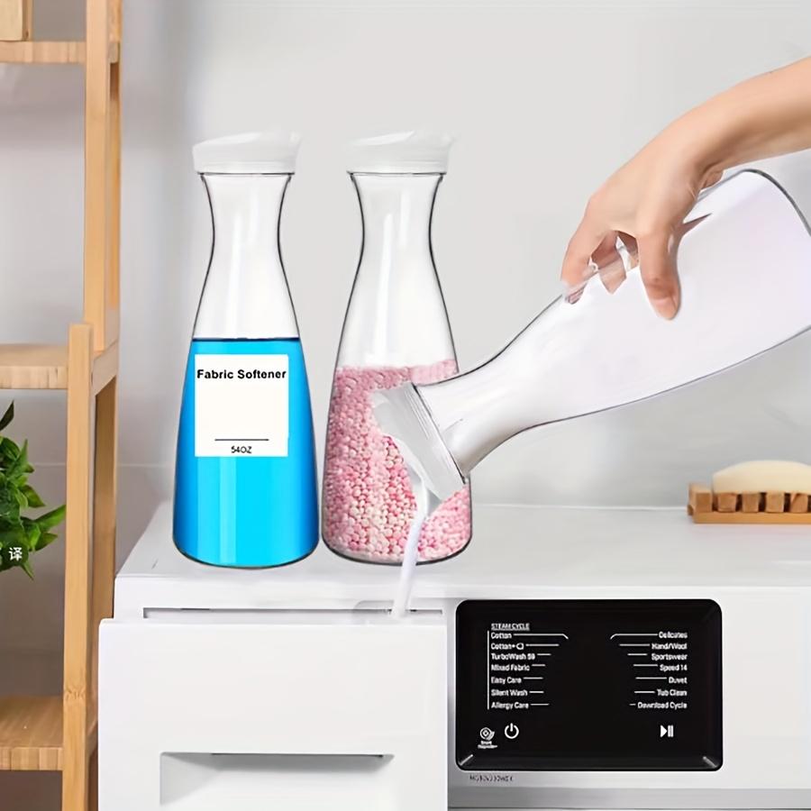 2/3er-Pack Klarer Behälter-Organizer Waschmittelspender 54 OZ Seifenspender für Waschmittel, Flüssigwaschmittelbehälter