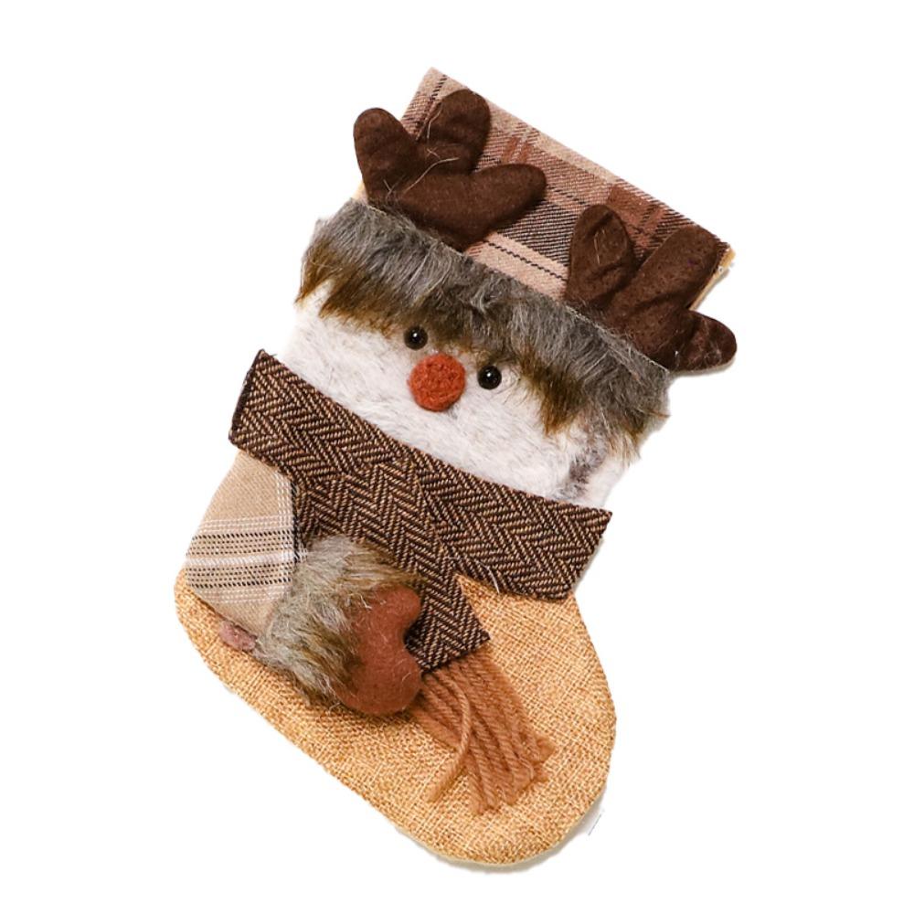 Handmade Christmas Sock Hanging Ornaments Cartoon Christmas Tree Pendant  Xmas Tree Decor