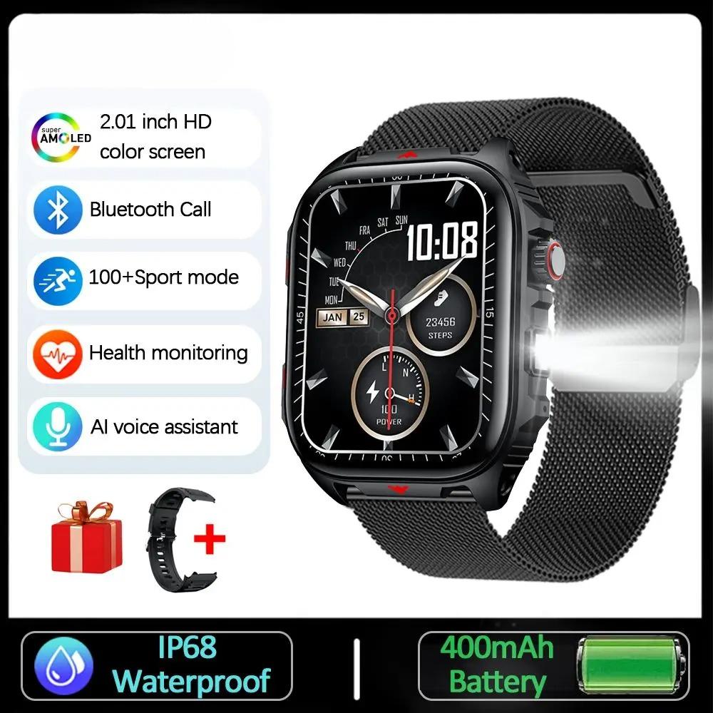 New GPS Sports Smart Watch Men 2.01 inch 400 mAh Battery Fitness Tracker Bluetooth Call Waterproof New Smartwatch
