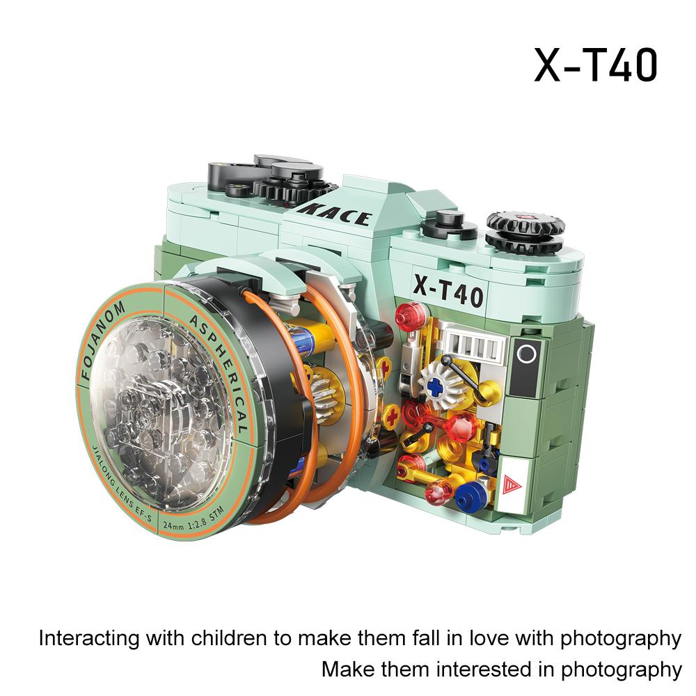 Sammelbares LED Kamera Bauset - Realistisches DSLR Modell, MINT Spielzeug & Bürodeko für Fotografie-Liebhaber