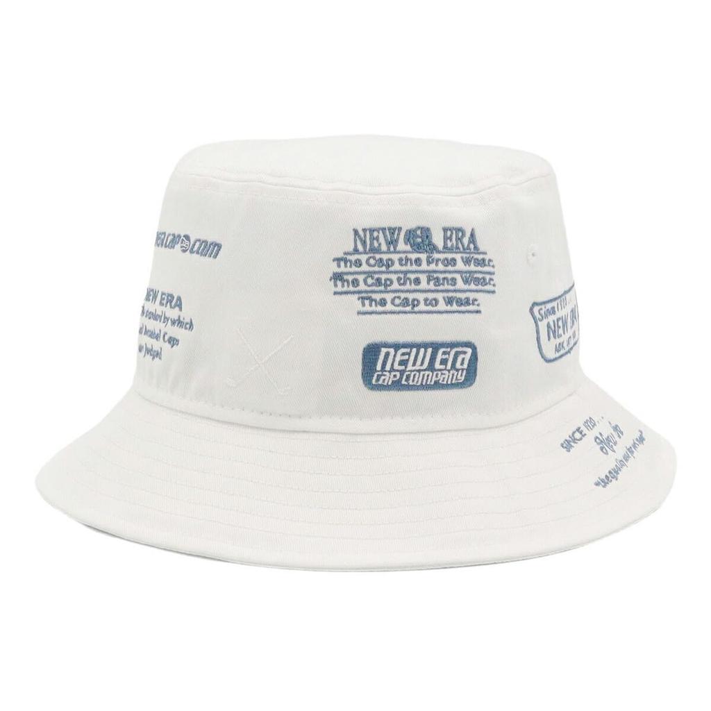 New Era Golf Eimerhut mit Archivgröße GF BUCKET01 ARCHIVE LOGO AO WHI Logo, Weiß, M/L,