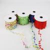 Polyester Leaf Lace for DIY Clothing, Jewelry, Wreath, and Rattan Bag Decorations