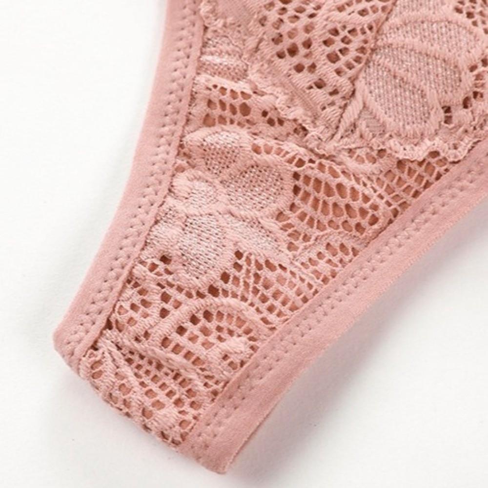 Thong Underwear for Women Low Waist Mesh Lace Briefs Thin Lace Panties Girl