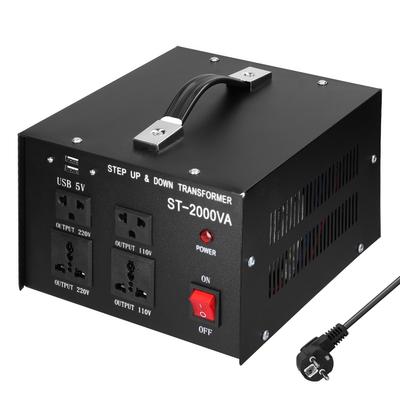 Step Up&Down Transformer Compact Size Voltage Converter 2000VA Portable Home Electrical Appliances