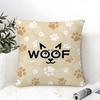 Animal Alphabet Pillow Case Cotton Linen Fabric Square Zipper Pillowcase Home Decorative Living Room