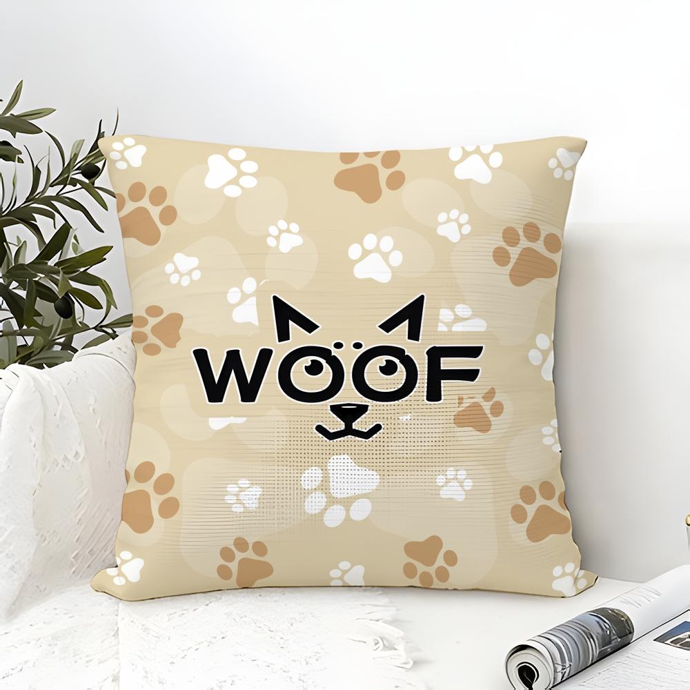 

Animal Alphabet Pillow Case Cotton Linen Fabric Square Zipper Pillowcase Home Decorative Living Room 30X30cm