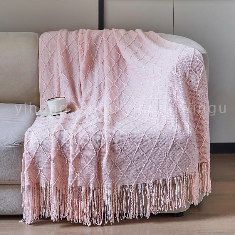 Decorative Bed Runner & Knit Throw Blanket for Home, Office, Sofa, or Nap