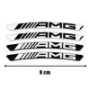 WUGL8 4Pcs Wheel Hub Stickers Wheel Rims Aluminium Decoration Strips For Mercedes Benz AMG GLC GLA GLB GLE GLS CLA W204 W205 W169 W176
