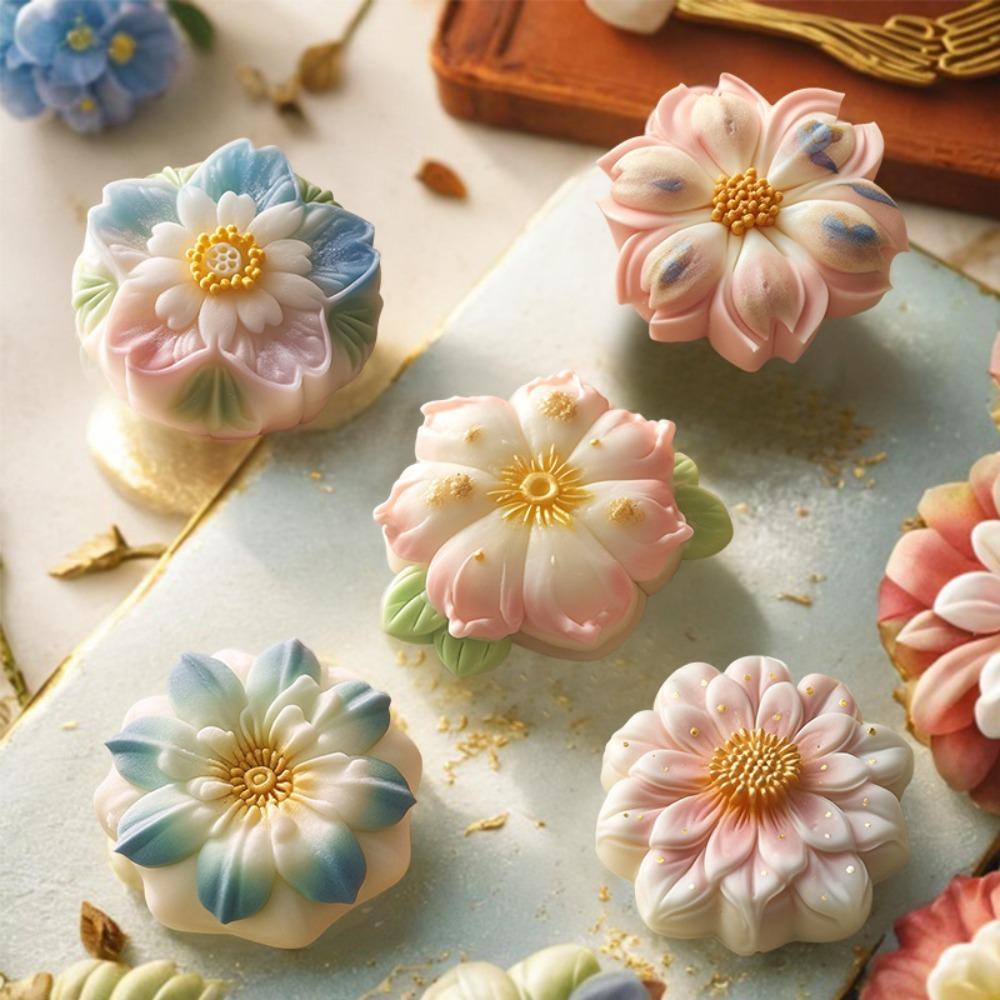 

Kitchen Gadgets Cake Mold Food Grade Silicone Flower Baking Mold New Cake Decorating Tools