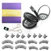 European and American Style Magnetic False Eyelashes Three-Layer Black Box with Clip Gift Set