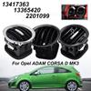 13417363 Für Opel Corsa D Adam Schwarz/Chrom Armaturenbrett Lüftung Klimaanlage Auslass 13365420 2201099 Auto Innenraum Lüftungsgitter