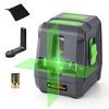 Enventor Green Cross Line Laser Level, Class II Green Laser Level, Mini Laser Level with Auto-Correction, Tilt Mode, Portable, Easy Operation, Locking