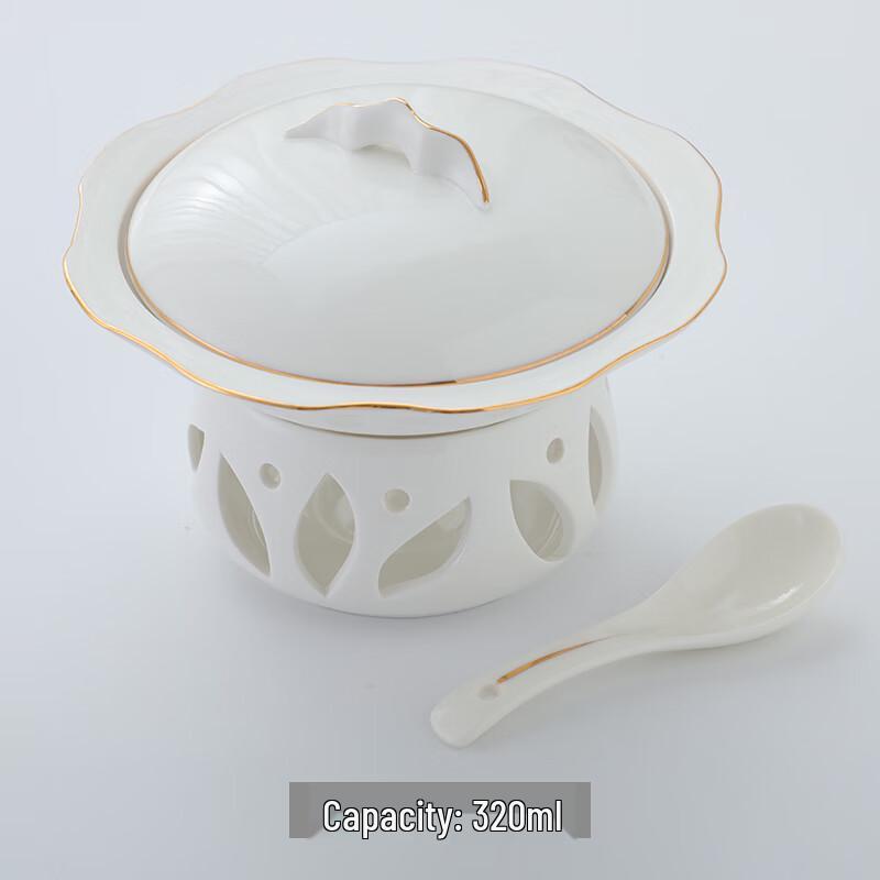 Luxury Ceramic Serving Bowl with Base