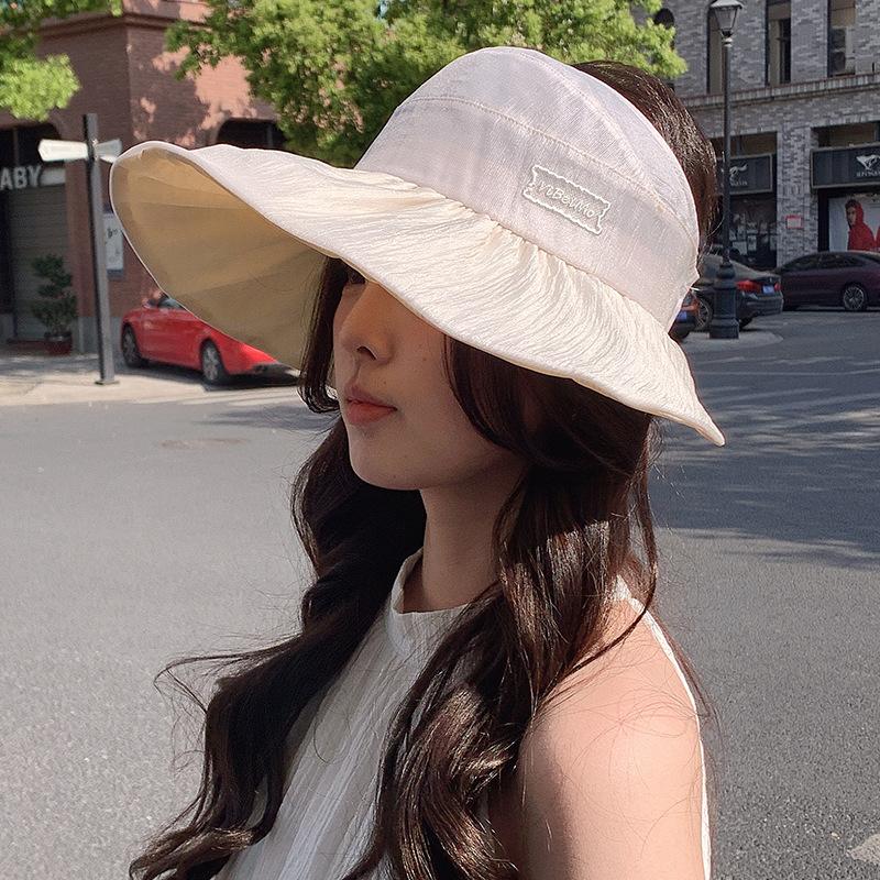 Sunscreen Empty Top Hat Children Summer Outdoor Versatile Sun Hat Wide Brim Shading UV Protection Bucket Hat