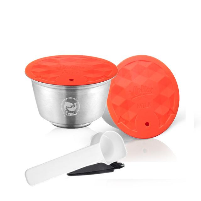 Reusable Coffee & Milk Foam Capsules For Nescafe Dolce Gusto Refillable Coffee Filter Latte Maker
