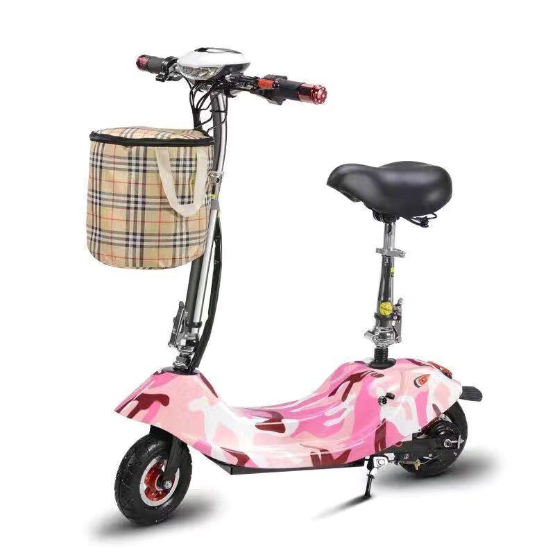 Little Dolphin Folding Electric Scooter: Two-Wheel Lithium Battery Commuter Bike for Teens
