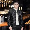 Jachetă nouă Jachetă de piele pentru bărbați Jachetă de baseball la modă pentru bărbați Căldură îngroșată La modă Jachetă de piele pentru bărbați, ușoară, de lux