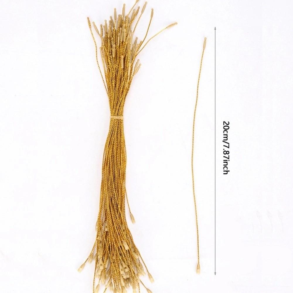 

100pcs 20cm Christmas Hanging Strings Christmas Pendant Hanger Ropes Xmas Tree Decor золотой