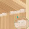6/12pcs Wardrobe Divider Brackets Non-Marking Sticky Kitchen Cabinet Divider Brackets Anti-Side Slip Layer Support Brackets