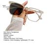 Lightweight Sunglasses Unisex Summer Retro Color-changing PC Lens Anti-UV Eyewear Block Sunlight Vacation Beach Spectacles Outdoor