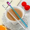 4Pcs 304 Stainless Steel 7.68inch Stirring Spoon Juice Ice Cream Scoop Coffee Tea Spoon Bar Tableware Kitchen Tool Seasoning Mixing Dessert