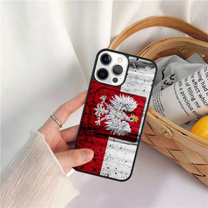 Poland Polish Flag Mobile Celular Phone Cases for iPhone 17 Air 16 15 14 12 13 PLUS 11 PRO MAX Coque Fundas Coque