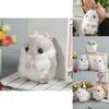Charming Hamster Plush Keychain Cartoon Figure Soft Toy Perfect For Gifts