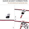 T1 T2 Wire Connectors T-Type 2 Pin 2 Way LED Wire Connector with Locking Buckle Pluggable Universal Compact Wire