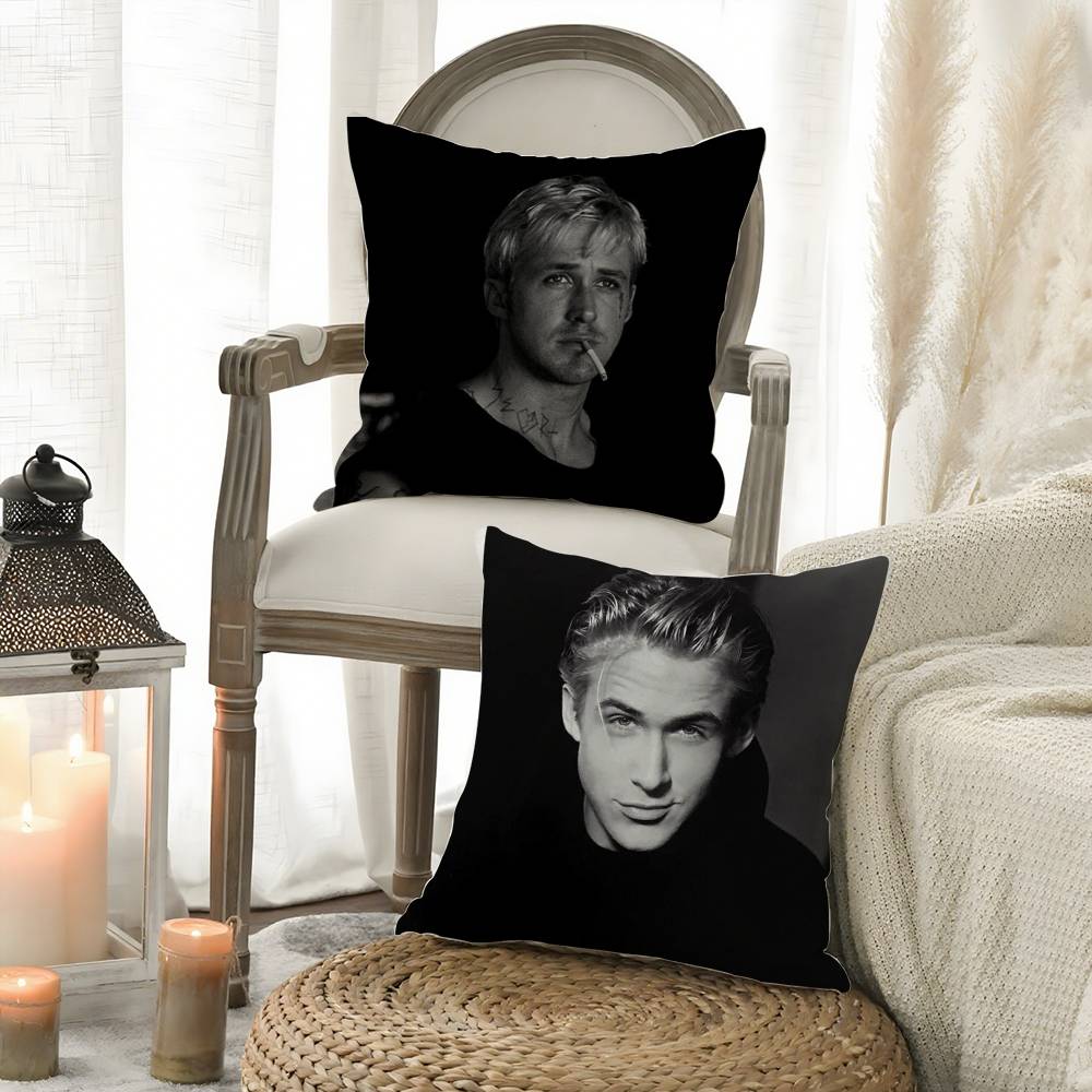 Singer R-Ryan Gosling Pillow Case Sofa Short Plush Double-Sided Hd Printing Room Home Office Gift Cushion Cover