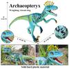 Oenux Jurassic Dinosaur World Eoraptor Dilophosauridae Mosasaurus Velociraptor T-Rex Animasl Model Action Figures Kid Toy Gift