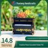 Retro Luxury Style Resin Piano Flower Pot for Home & Garden Decor