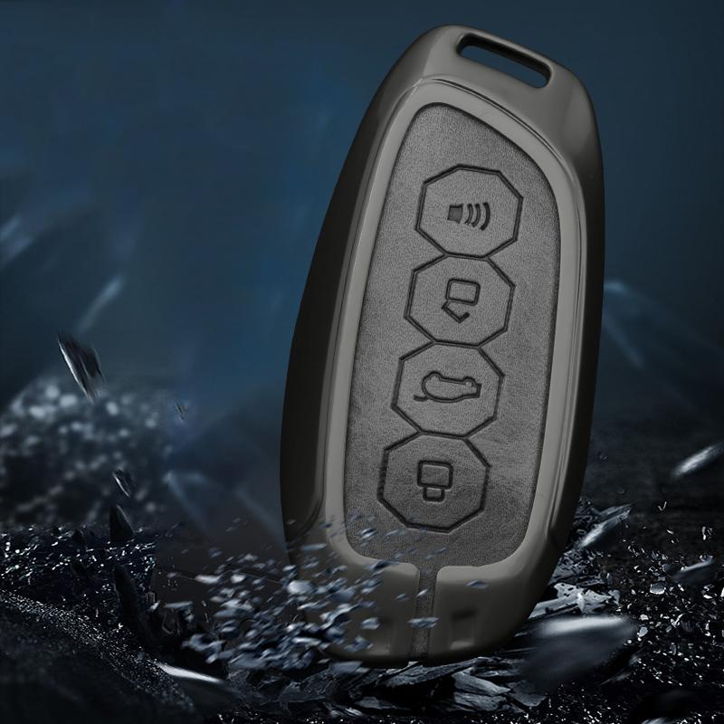 Leather Car Key Case Cover for Great Wall Haval H6 2024 H9 2024 F7x H5 H3 H2 M6 Cool Dog Plus Owl Dragon MAX F7 Accessories