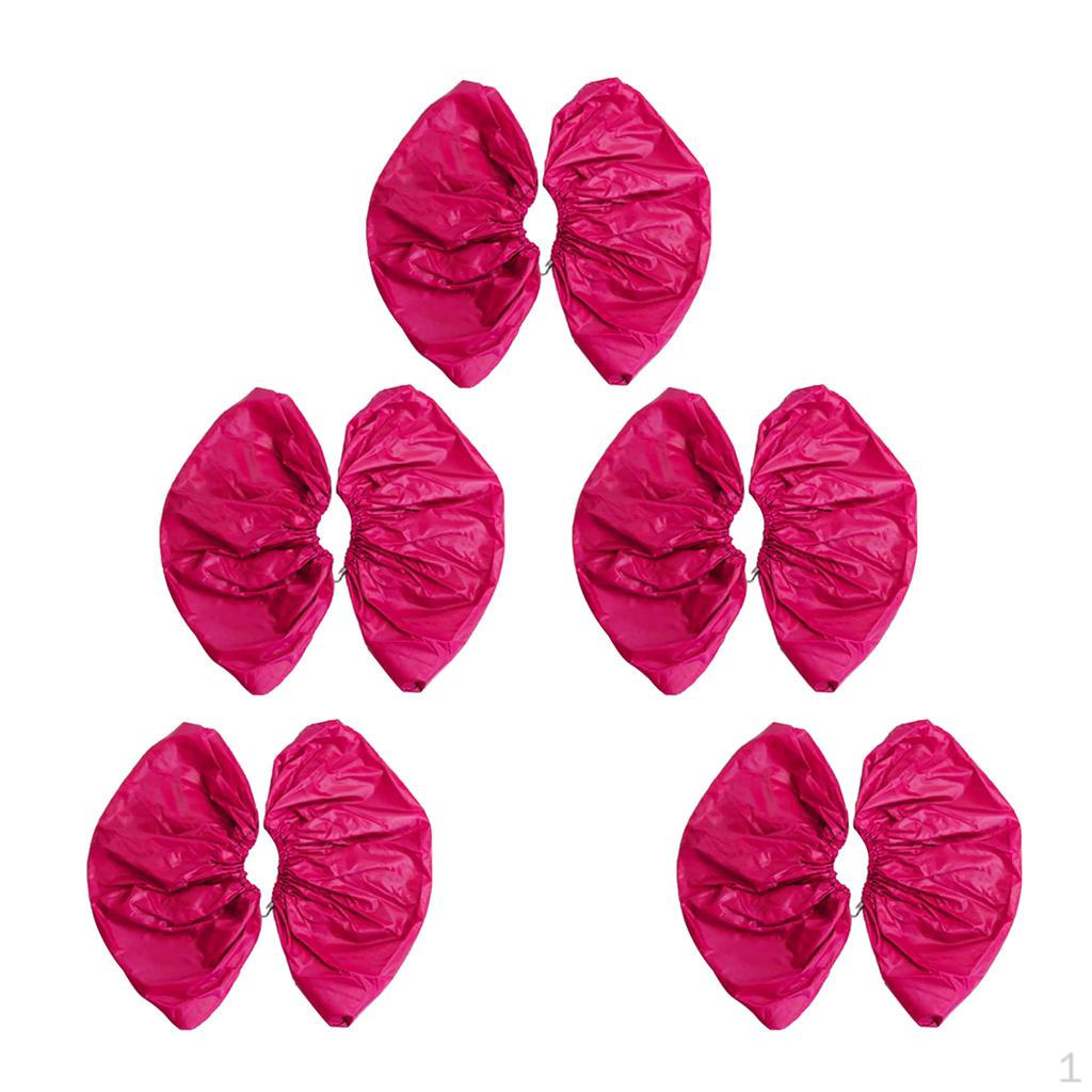 

5 пар водонепроницаемых бахил многоразового использования Purple