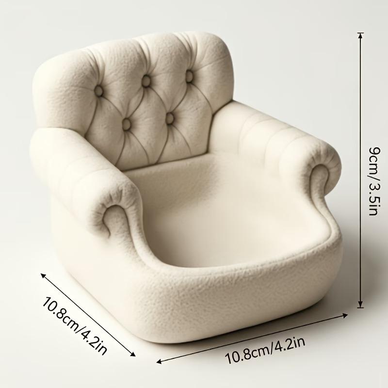 3D Relief Sofa Storage Tray Tufted Valet Tray For Keys Jewelry Decorations Centerpieces Party Supplies Housewarming Gift