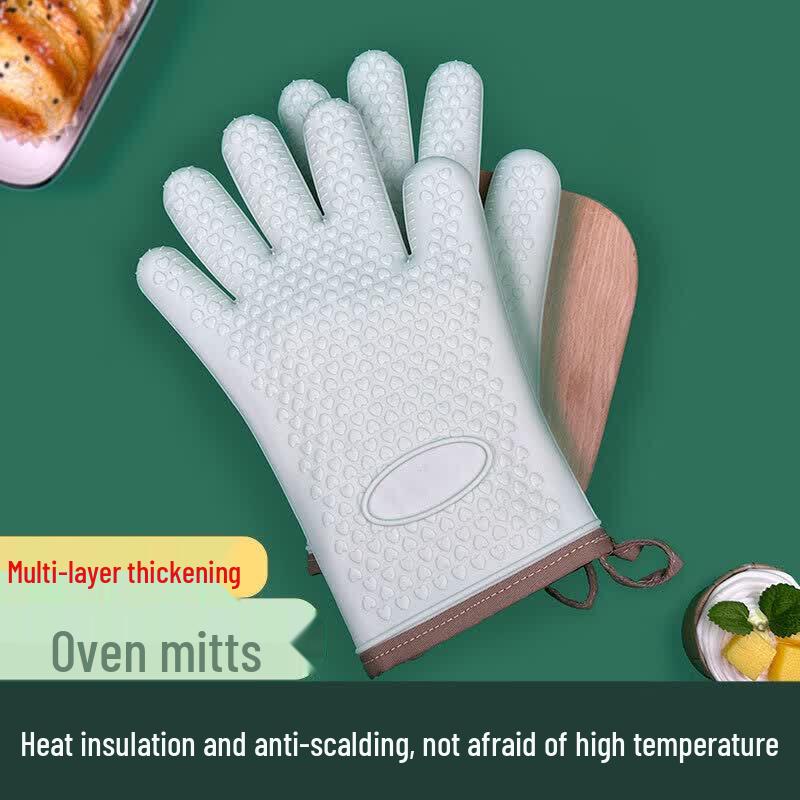 ZISIZ Silicone Heat Resistant Oven Mitt