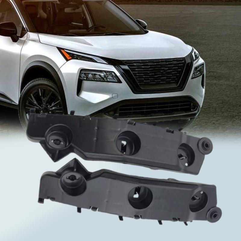 Left+Right Car Front Bumper Support Bracket Retainer for Nissan Rogue    62222-6RR0A 62223-6RA0A
