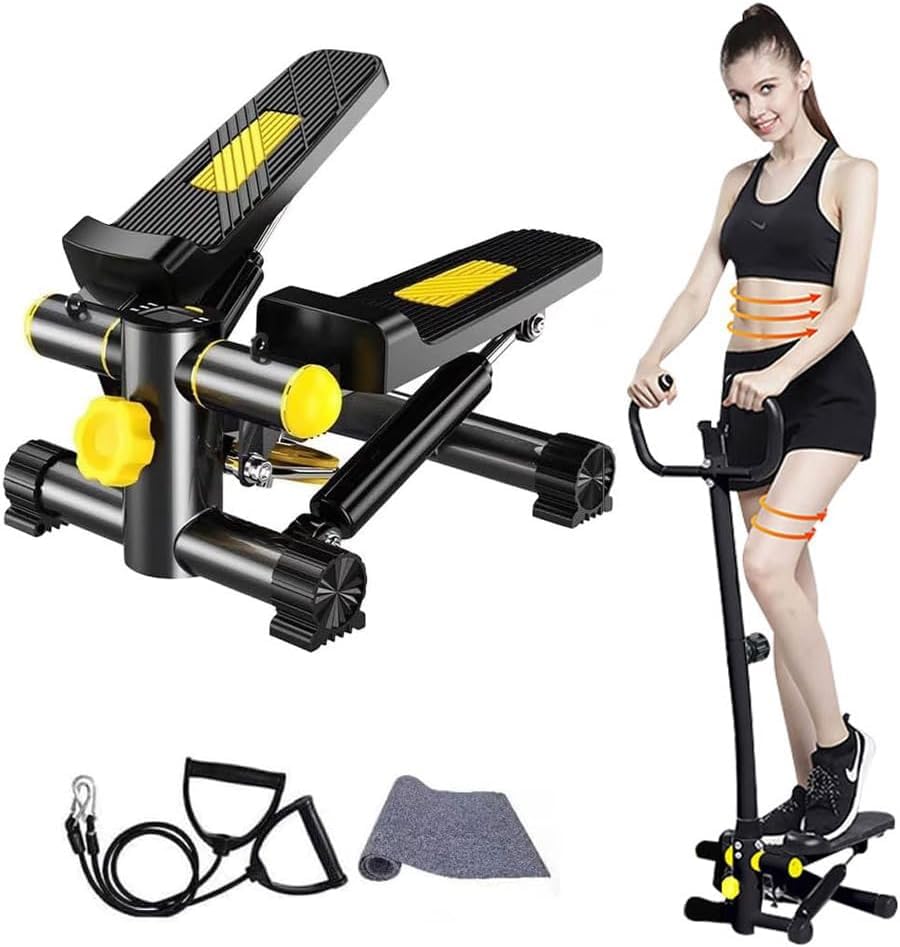 Nijakise Health Adjustable 5 Height Quiet for Core Strength Dedicated Training and Protective Perfect for Indoor Exercise Stepper, Resistance,