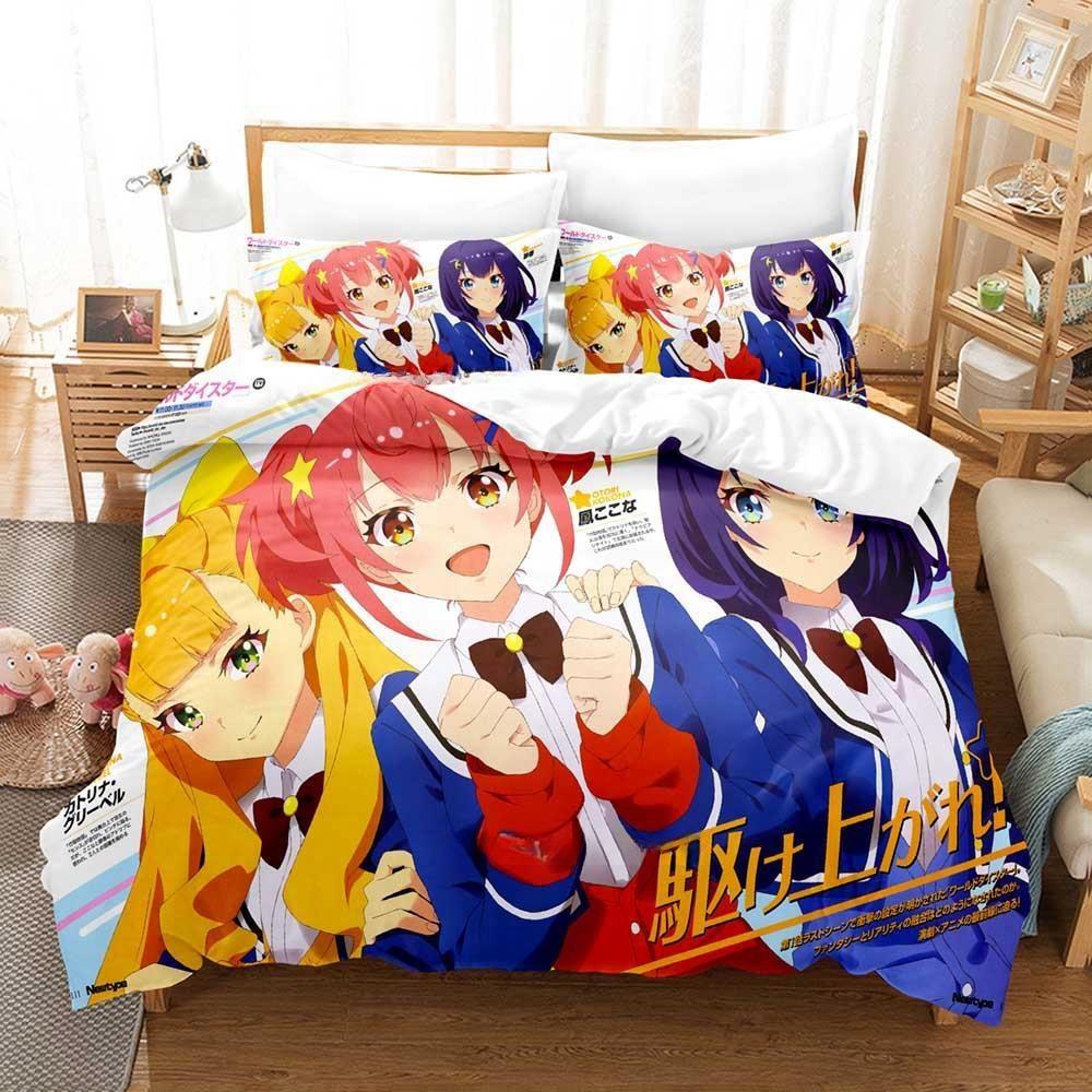 3D Print Anime Kawaii Girl World Dai Star Bedding Set Single Twin Full Queen King Size Bed Set Adult Kid Bedroom Duvetcover Sets