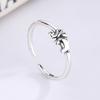 925 Sterling Silver Vintage Elephant Charm Finger Ring For Women Girls Party Jewelry Accessories Jz342