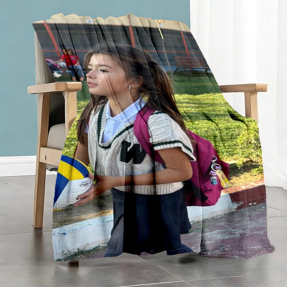 Customize Photos Personalized picture Blanket Cozy Personalized Blanket Comfortable Versatile for Living Room Nap Home Decor Sofa