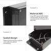 iplusmile Waterproof Junction Box, Power Distribution Box, Outdoor Wiring Box, Waterproof ABS Black, 15.2x9x5.5cm